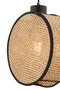 Opviq Lámpara de araña Drum Beige y Negro